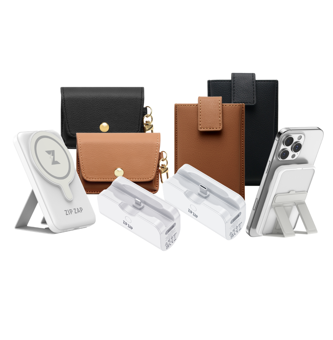 Ultimate Travel Pack, two Gen 3 chargers, two Zap Pads, two Travel Cases and two Travel Pouches